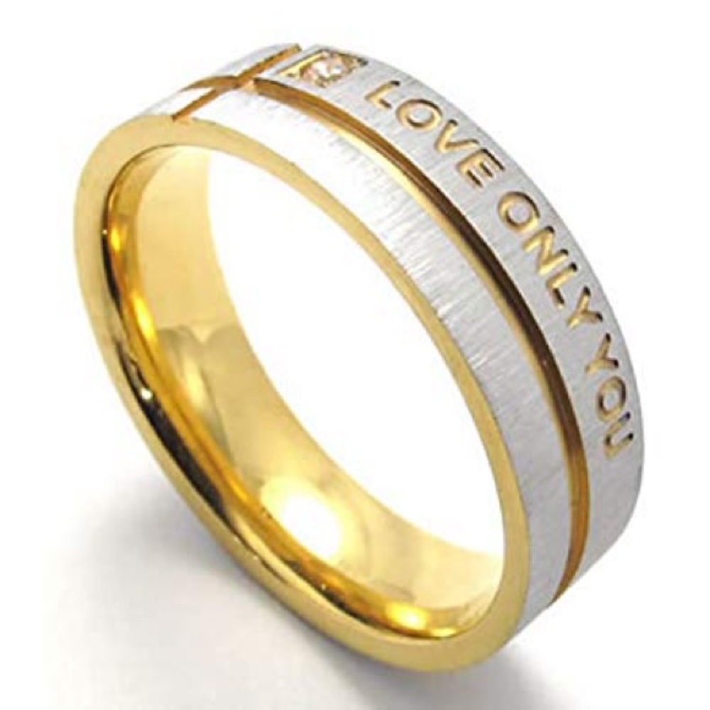 Stainless Steel "Love Only You" Ring- 2 for $15